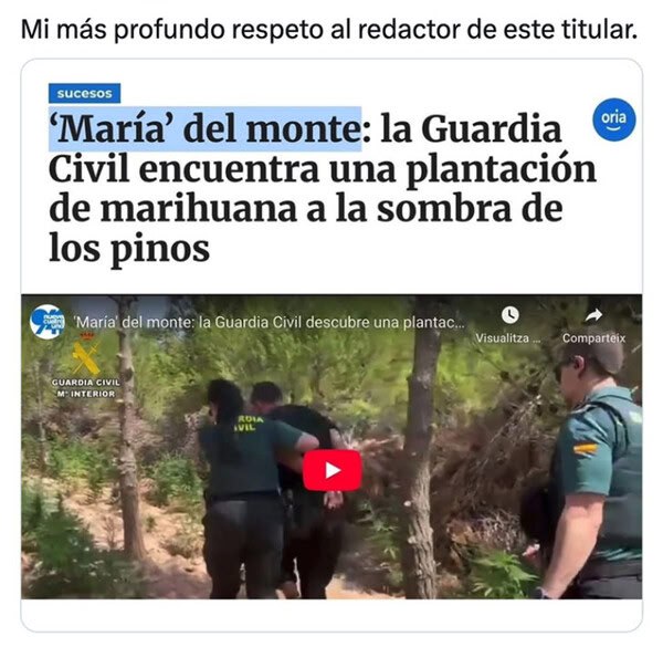 &lsquo;María&rsquo; del Monte